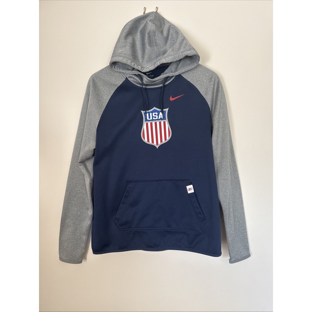 Nike Sportswear Club Fleece USA Hockey Training Hoodie (Navy) - Men's Medium